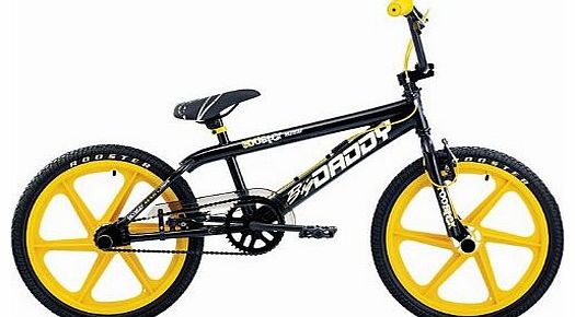 Boys Big Daddy Single Speed Freestyle BMX Bike with Yellow Skyways - (Black, 11 Inch, 20 Inch)