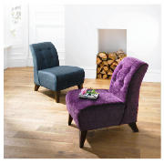 Rosa Occasional Chair, Velvet Plum