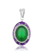 Rosato Temptation - Sterling Silver and Enamel Pendant