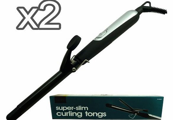 Rose Evans 2 Super Slim Hair Curling Tongs