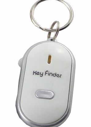 Rose Evans New Key Finder With LED Light - In Black / White amp; One Of Each Colour - Elegant Design (White)