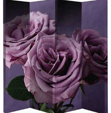 Roses Single Sided Screen - Plum