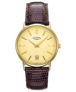 Gents Brown Strap Watch