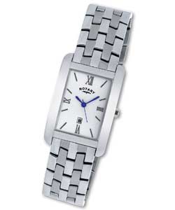 Rotary Gents Rectangular Bracelet Watch