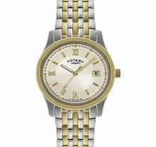 Rotary Mens Two Tone Quartz Watch