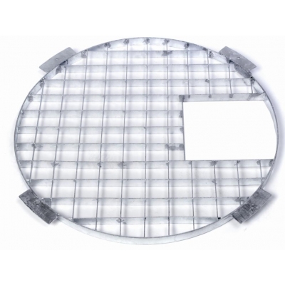 round Galvanised Steel Grid 90cm