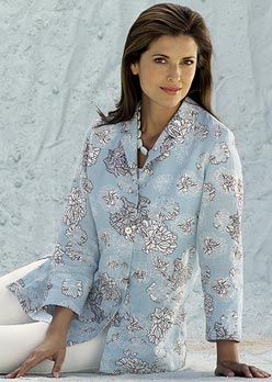 Linen Print Tunic Blouse