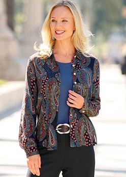 Paisley Print Blouse