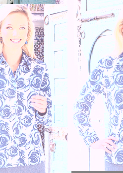 Rowlands Rose Print Blouse