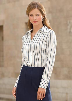 Satin Stripe Blouse