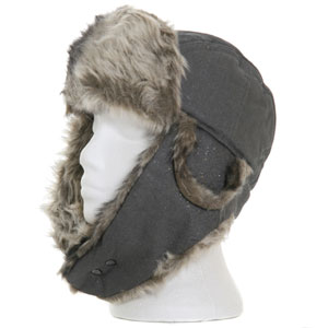 Roxy Beat Bop Trapper hat - Dark Grey