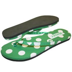 Girls Kerstin Flip Flops - Green