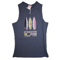 Girls New Port Beach Day T-Shirt - Mil Blue