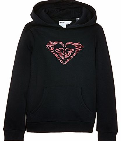 Roxy Girls RG Winterbright Long Sleeve Hoodie, True Black, 14 Years