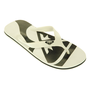 Ladies Roxy Corp Flip Flops. White