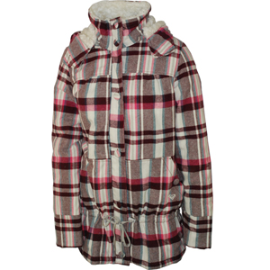 Ladies Roxy Gust Of Wind Plaid Jacket. Nomad