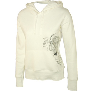 Roxy Ladies Ladies Roxy Relax Mix Solid Hoody. Cream