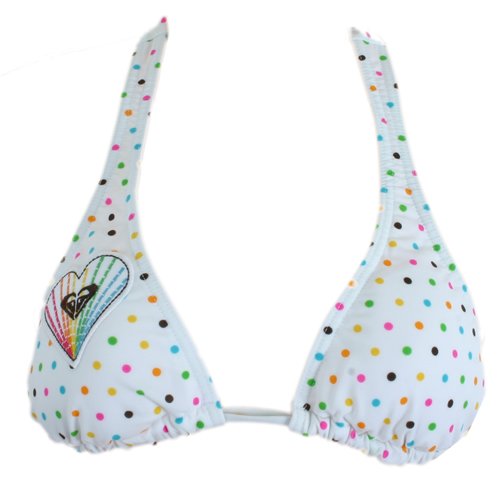 Ladies Roxy Kon Tiki Rio Halter Bikini Top White