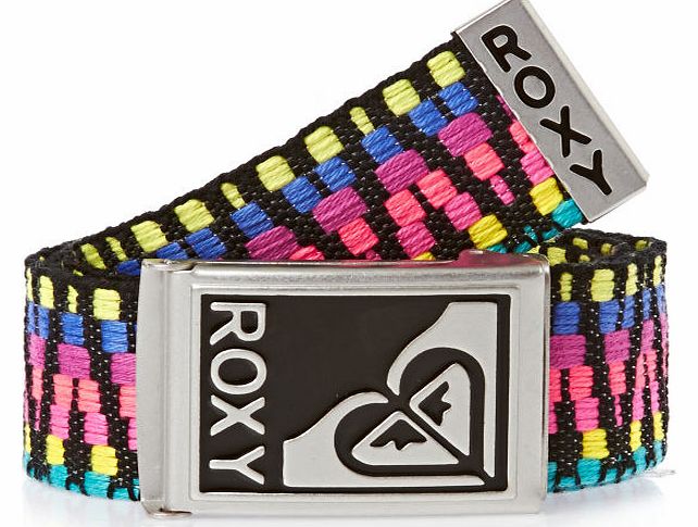 Womens Roxy Secret Spot Webbing Belt - True Black