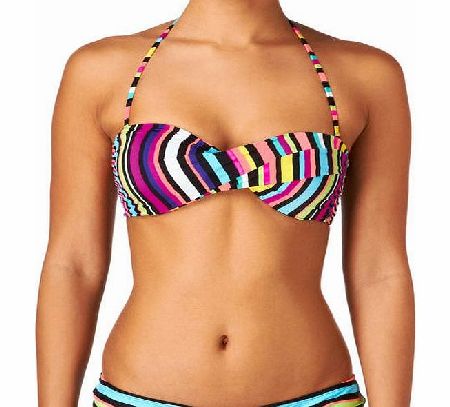 Roxy Womens Roxy Twist Bandeau Bikini Top - True Black