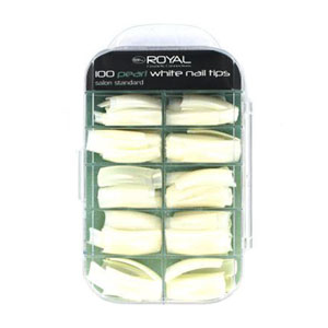 100 Salon Standard Nail Tips - White