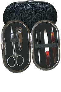 Personal Manicure Set-5 piece Black Compact