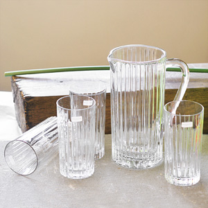 Doulton Linear Jug and Four Hi Ball