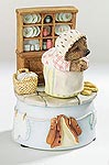 Royal Doulton Mrs Tiggy-Winkle Basket Musicbox