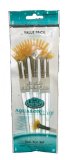 5 SIZES AQUALON WISP FAN ARTIST PAINT BRUSH BRUSHES