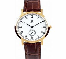 Royal London Mens Classic Gold Watch