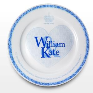 Wedding Blue Heart 8 Plate