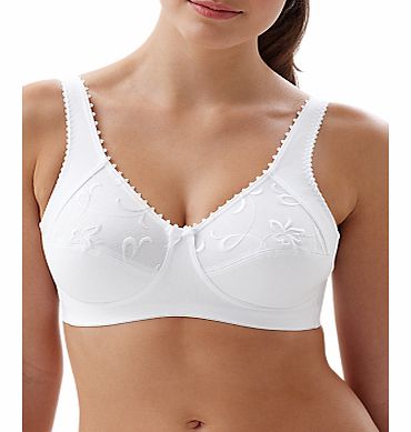 Royce Grace 513 Cotton Rich Non-Wired Bra, White