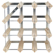 RTA 12 bottle wine rack, Natural Pine