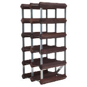 15 Bottle Wine Rack, Dark Oak