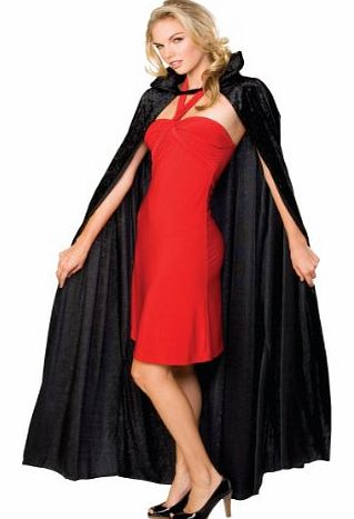 Rubies Costume Co Rubies Unisex Crushed Velvet Cape 16207 - Black - One Size