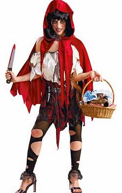 Fancy Dress Lil Dead Riding Hood Costume - Size