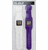 RUBZ Pack of 2 White Purple NANO WATCH HOLDERS