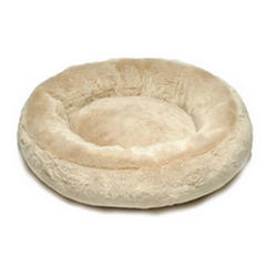 rucomfy faux fur pet doughnut-