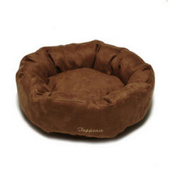 rucomfy faux suede pet doughnut