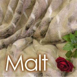 Malt Faux fur Cushion