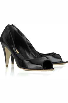 Flora peep-toe pumps