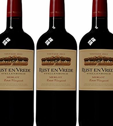 Rust en Vrede Merlot 2013 Wine 75 cl (Case of 3)