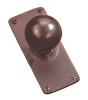 Bronze Ball Door Knob on Plate