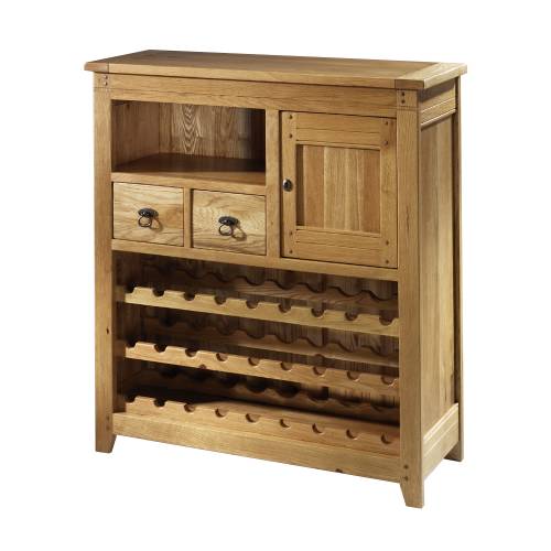 Rustic Oak Wine Rack 312.115