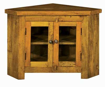 Rough Sawn Corner TV Unit