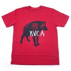 Mens Rvca HyenaTee Marco Red