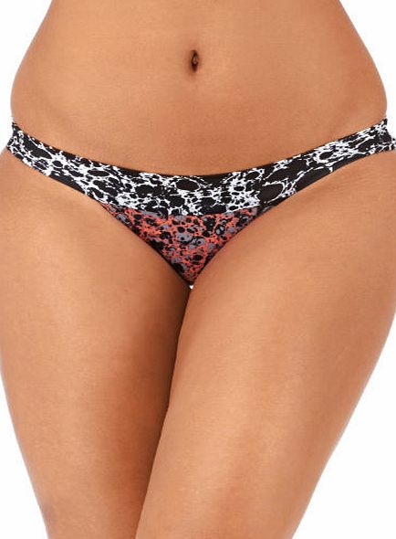 RVCA Womens RVCA Warped Cheeky Bikini Bottom - Black