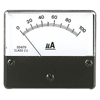 RVFM 100UA MOVING COIL PANEL METER (RC)