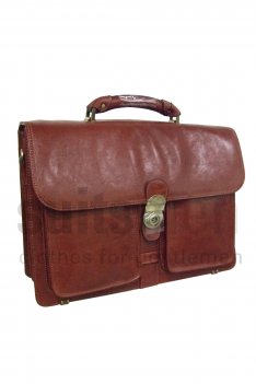 S Babila Expanding Soft Mens Briefcase