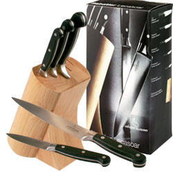 Lecasoar Professional Quality 5-Piece Knife Set